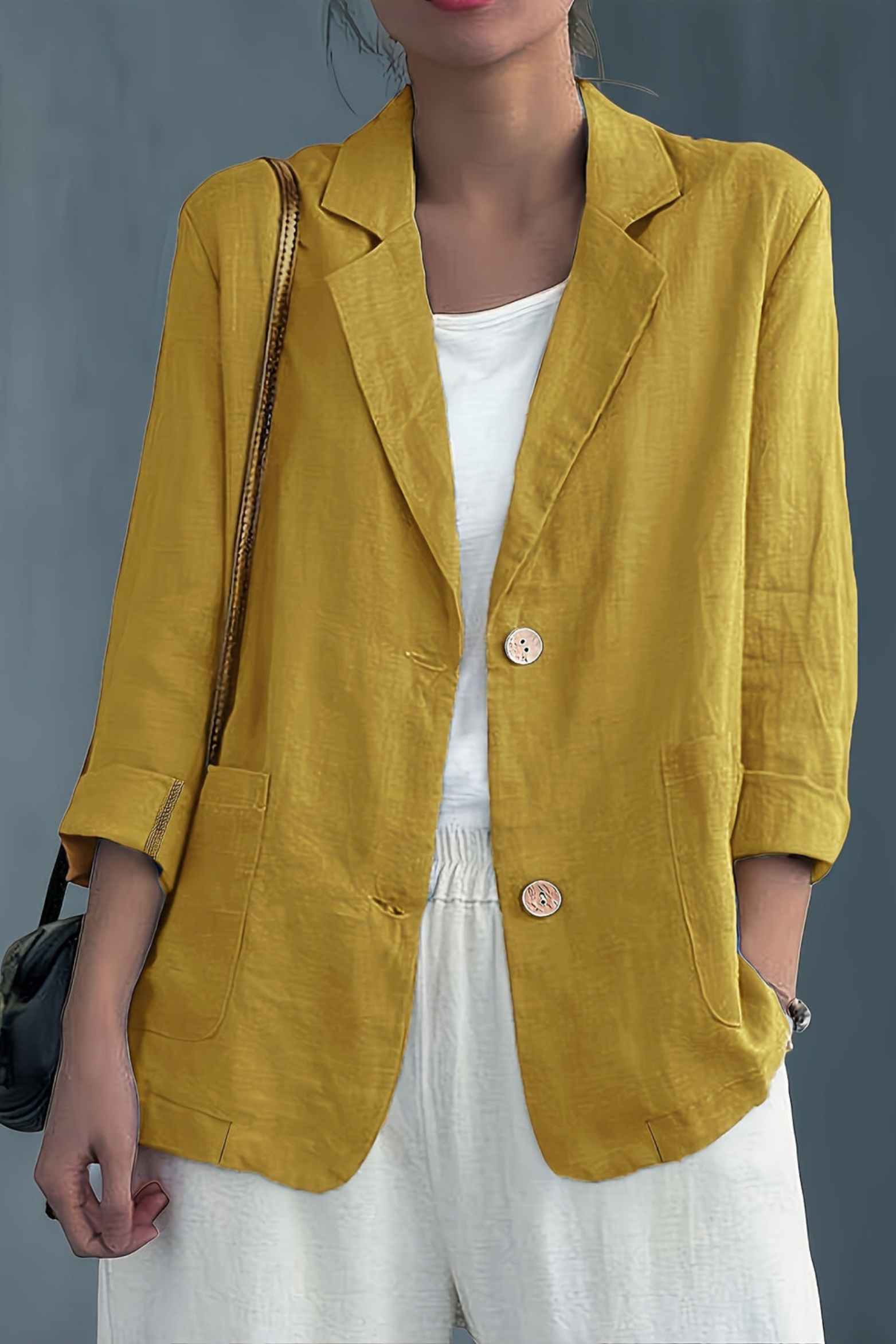 Women's Relaxed Two Button Blazer