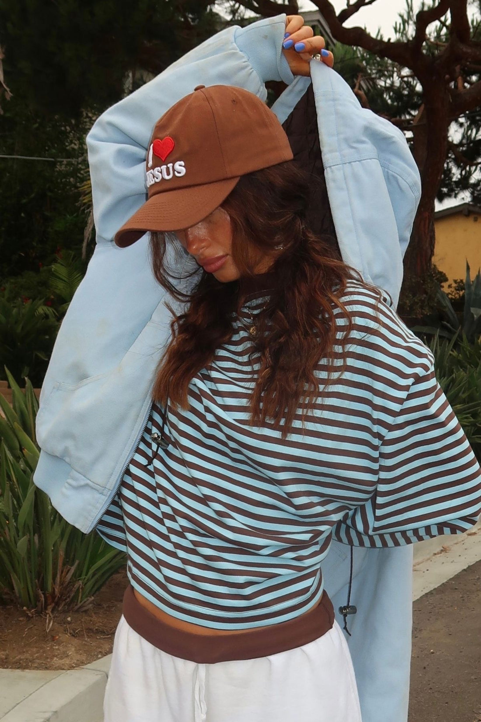 Women's Striped Oversized Knit Sweater