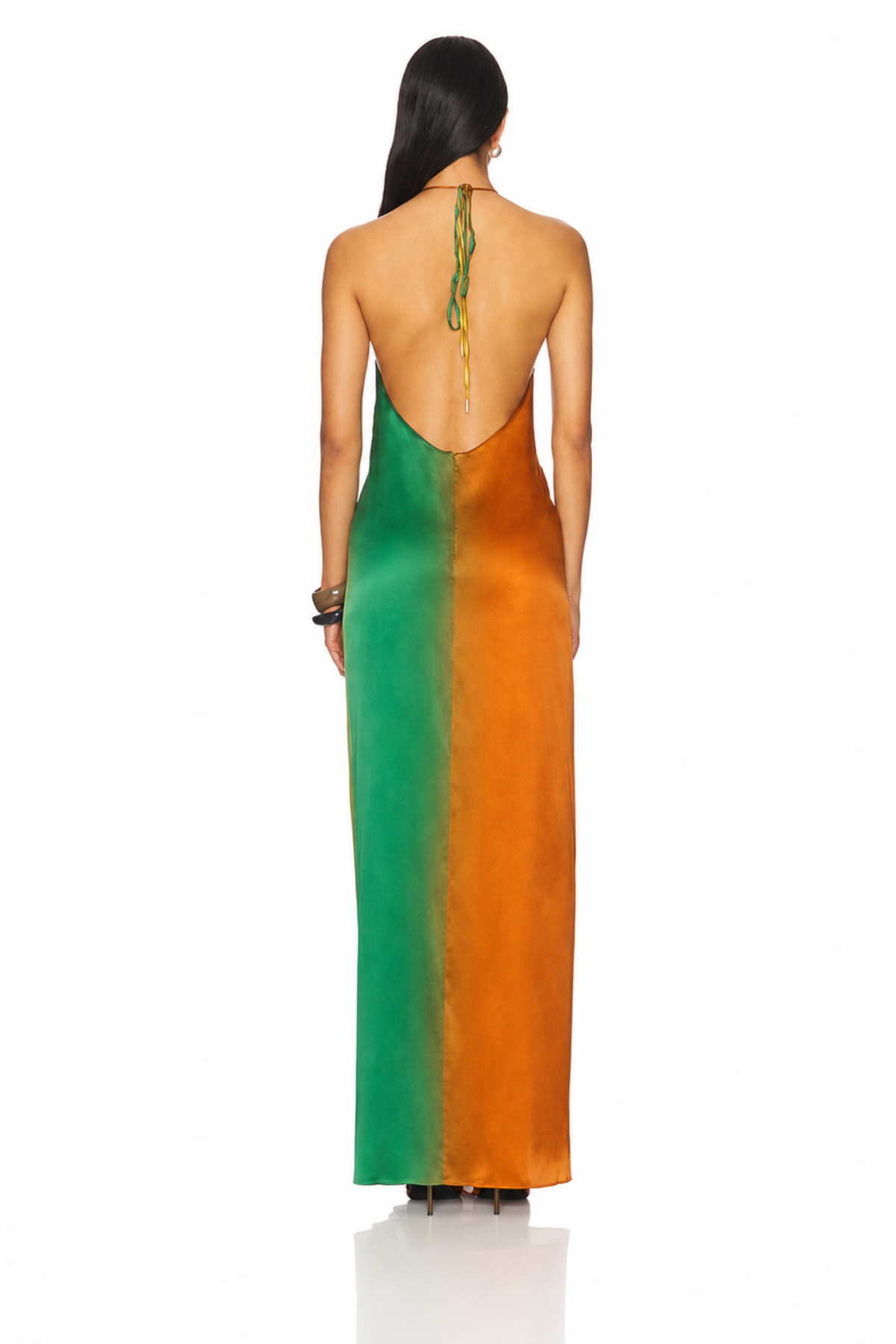 Sunset Halter Ombre Maxi Dress