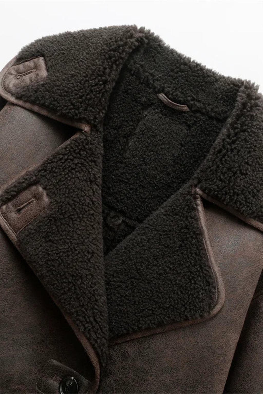 Vintage Shearling Lined Leather Jacket
